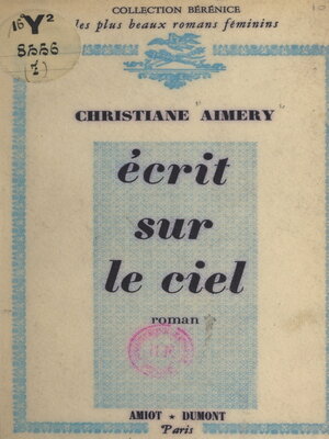 cover image of Écrit sur le ciel